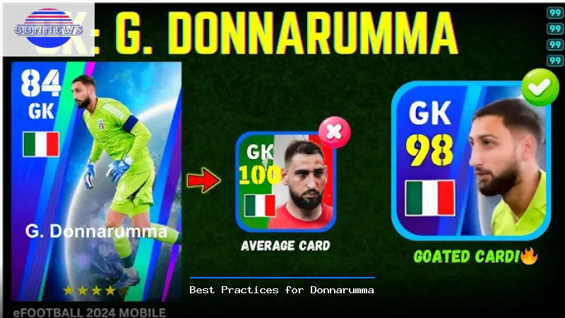 Best Practices for Donnarumma - Donnarumma Guide